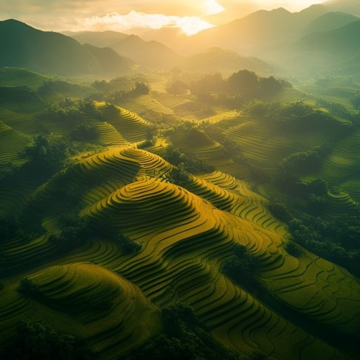 Terraces at Dawn
